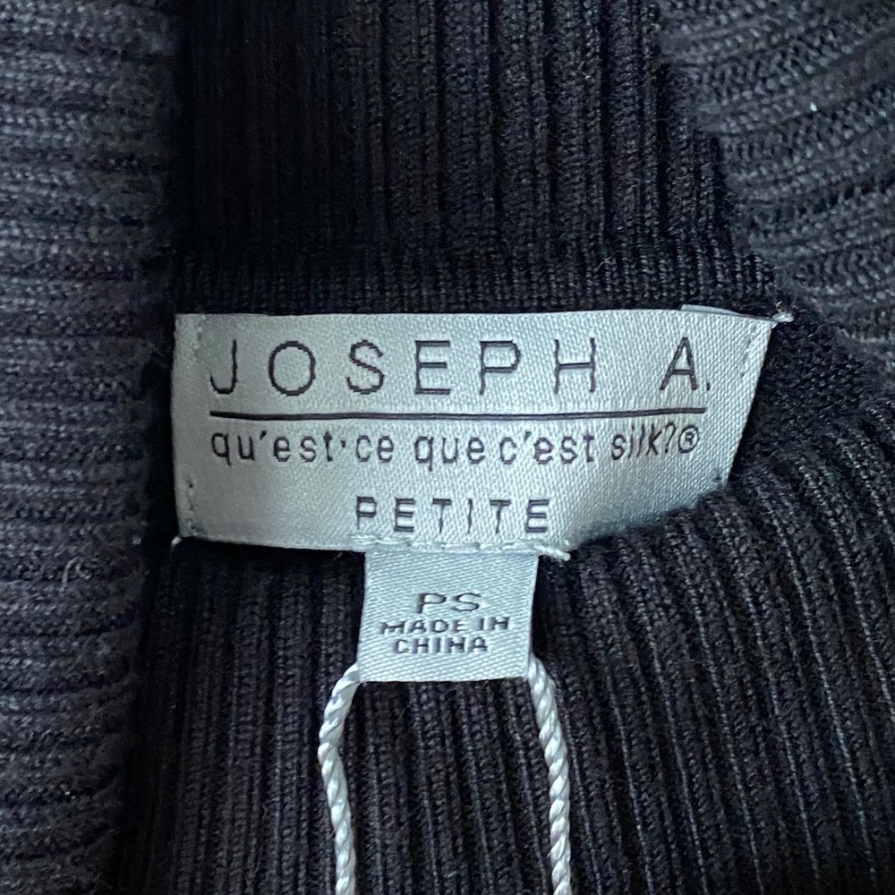Joseph A. Black Turtleneck Petite Small NWT - Picture 6 of 9